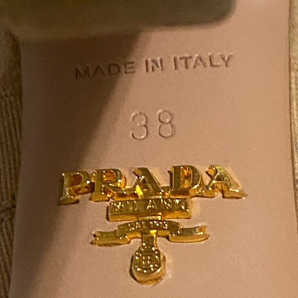 Prada Women's Elastic Suede High Heels Sandals - Picture 8 of 8